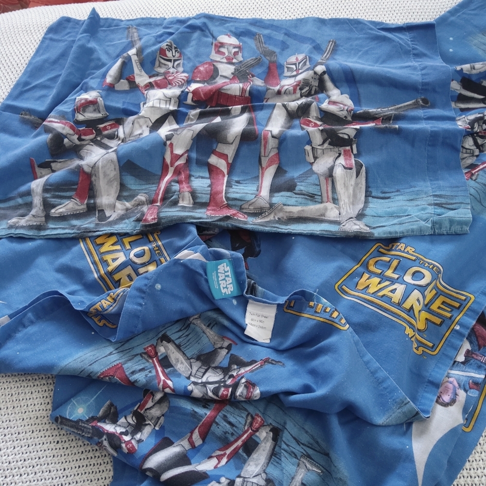 Star Wars Clone Wars 3 Piece Twin Sheet Set
